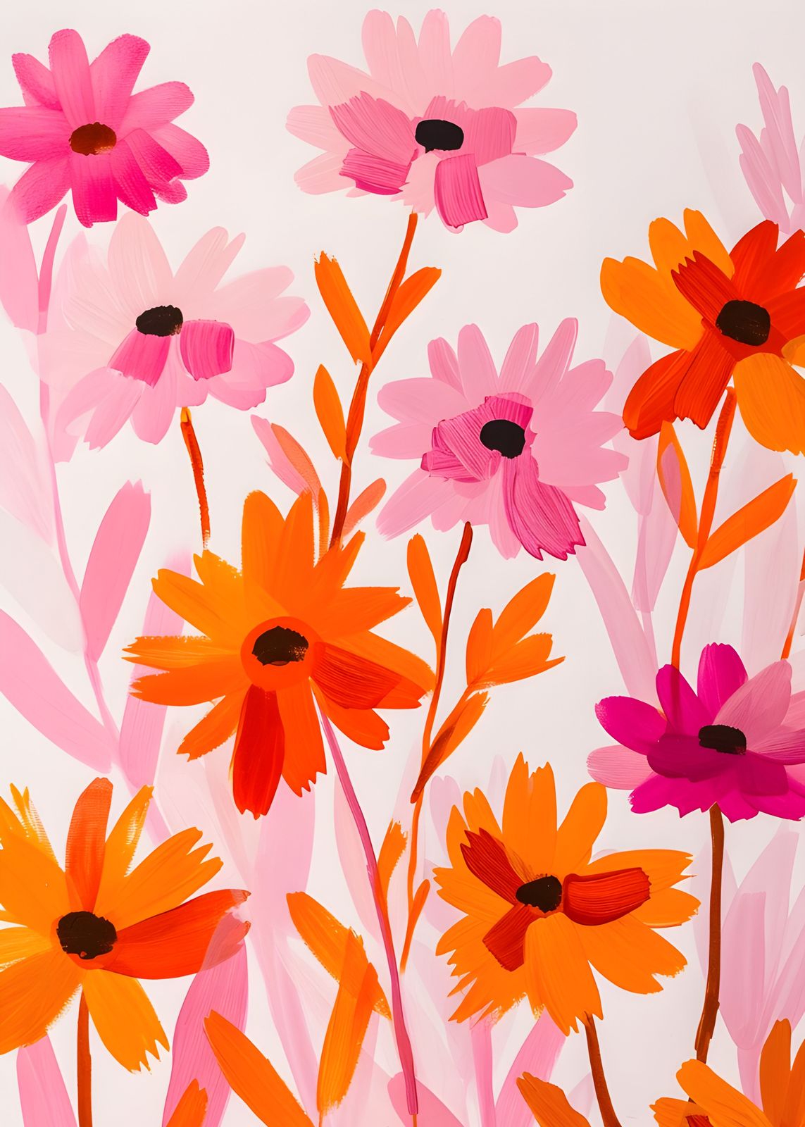 Poster - Lebendige Blumenkunst