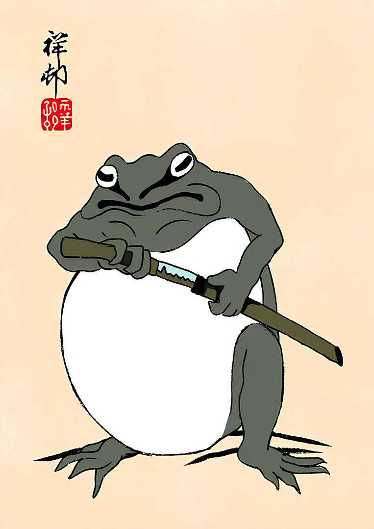 Poster - Samurai Frosch