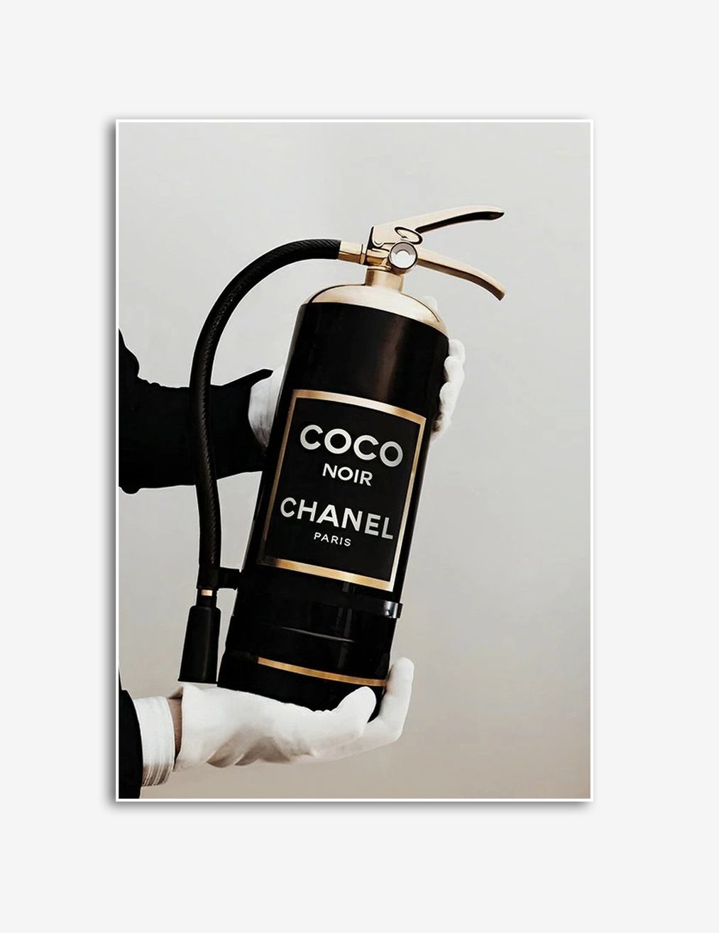 Coco Chanel Feuerlöscher Poster