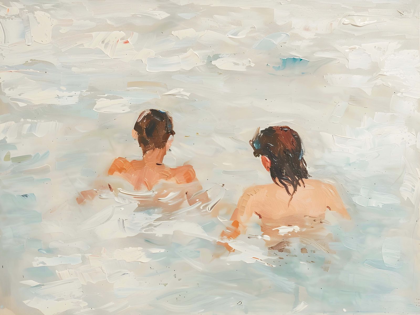 Poster - Schwimmkameraden