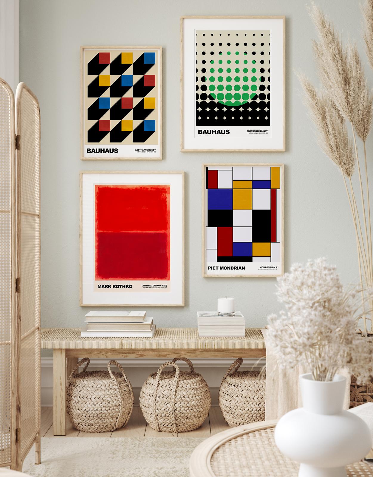 Poster - Bauhaus Art Collection / Set von 4