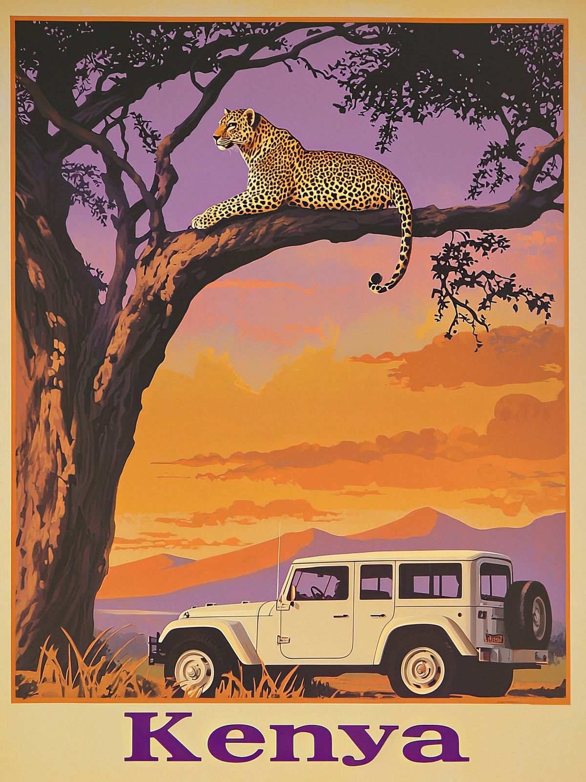 Poster - Kenia Safari Abenteuer