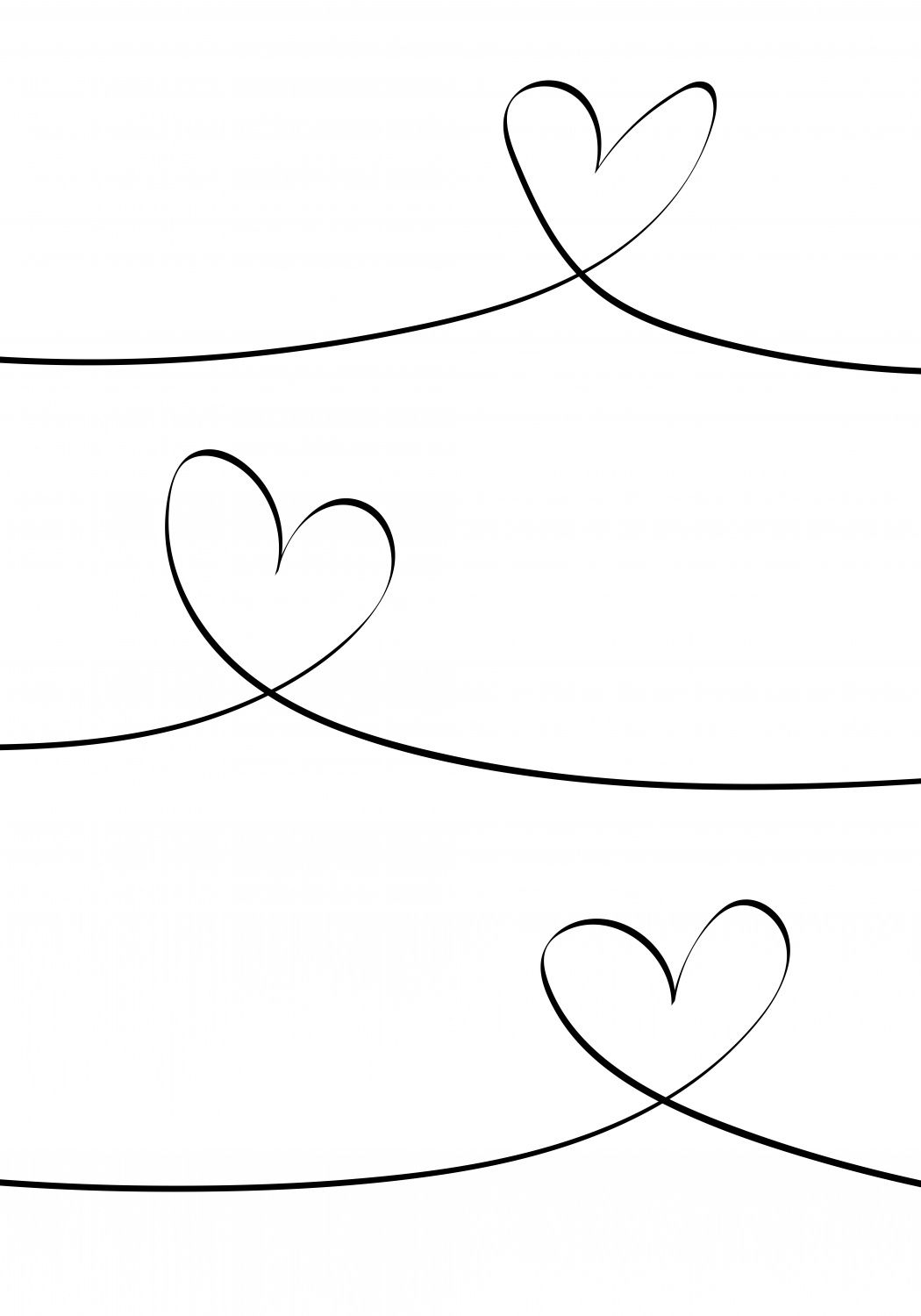 Poster - Herzen Linien