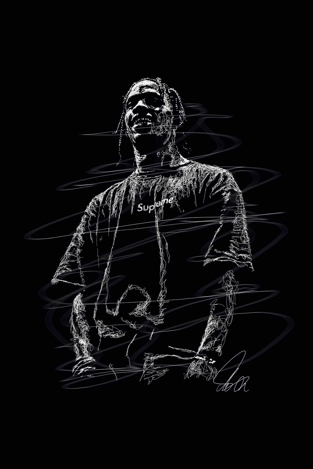 Poster - Supreme Skizze