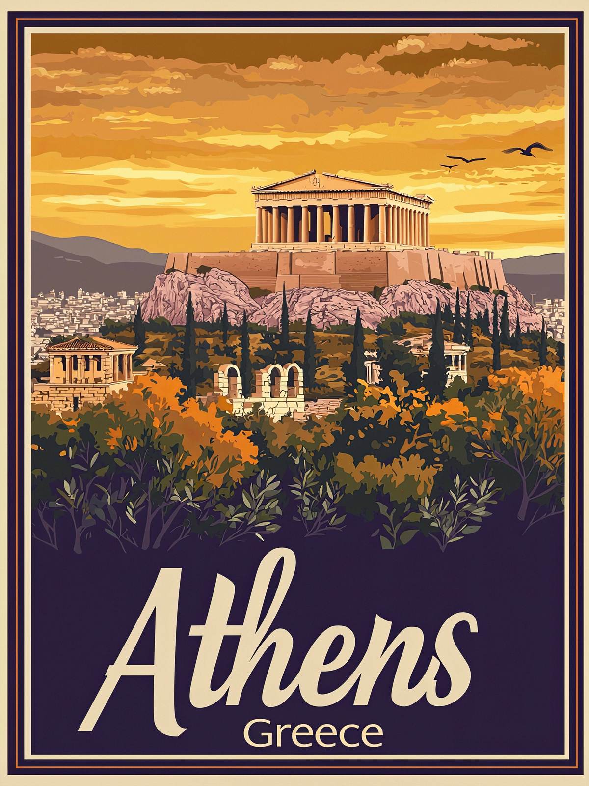 Poster - Athen Griechenland