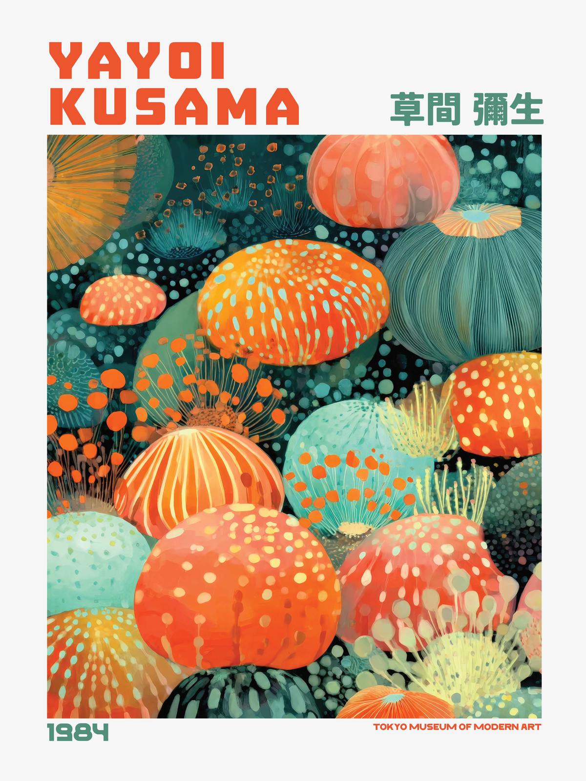 Poster - Yayoi Kusama Kunst 1984