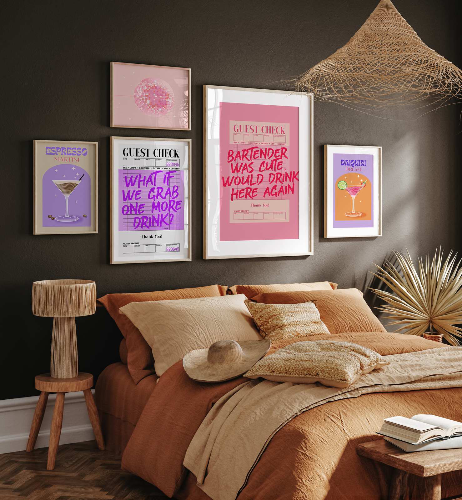 Poster - Cocktail-Kollektion / Set von 5