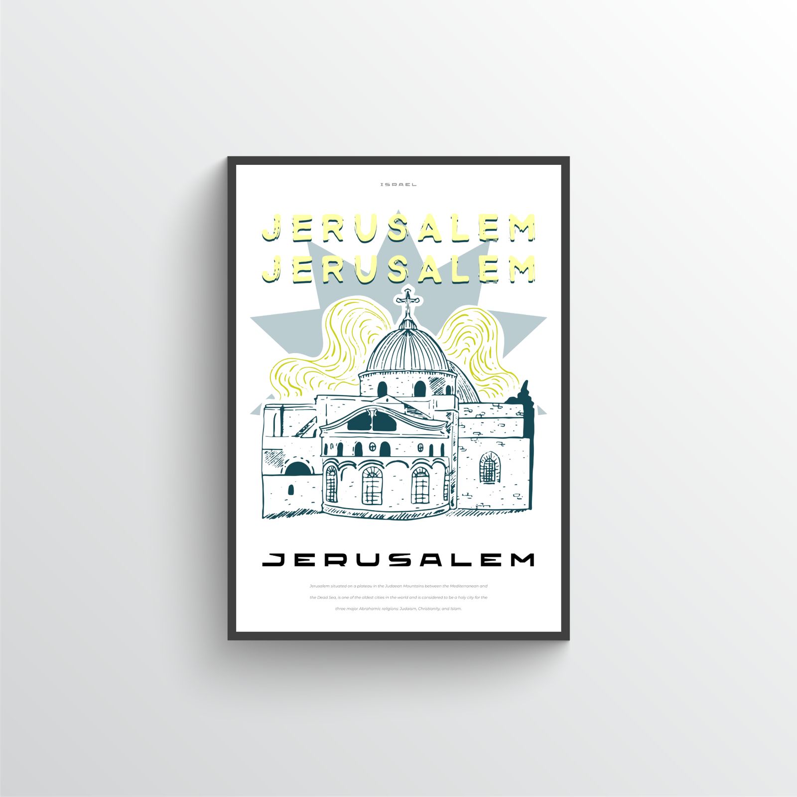 Jerusalem Wandposter