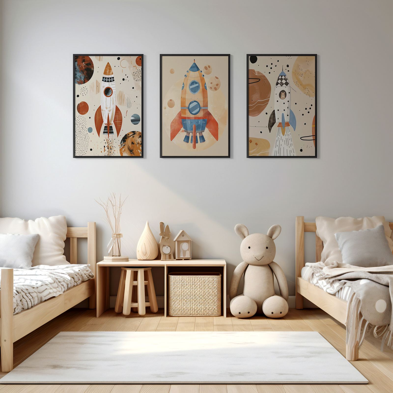 Poster - Raketenreise / Set von 3