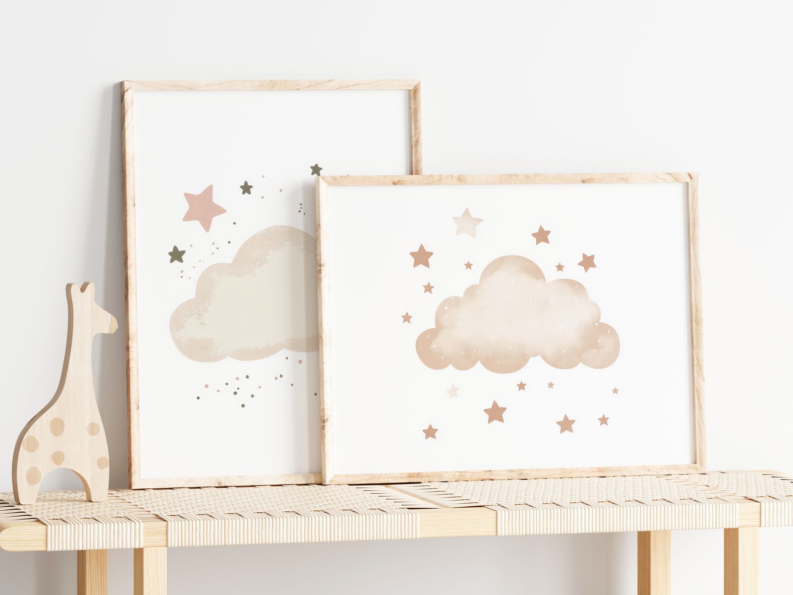 Poster - Wolken und Sterne / Set von 2