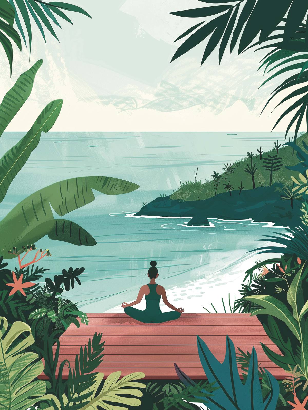 Poster - Meditation am Meer