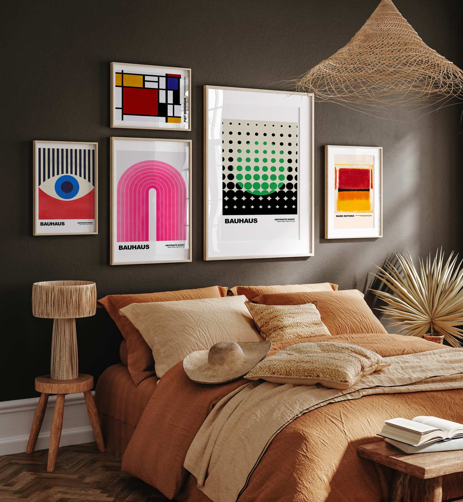 Poster - Bauhaus Abstrakte Kunst / Set von 5