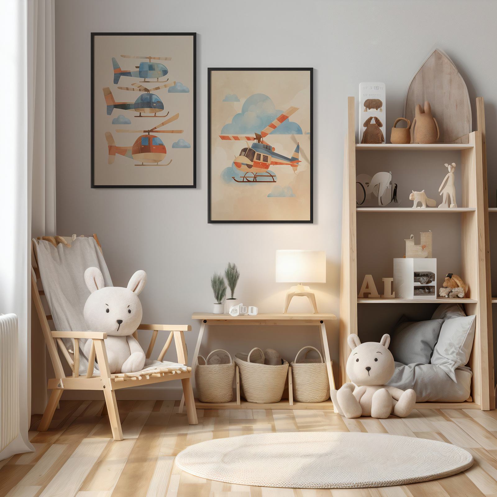 Poster - Hubschrauberkunst / Set von 2