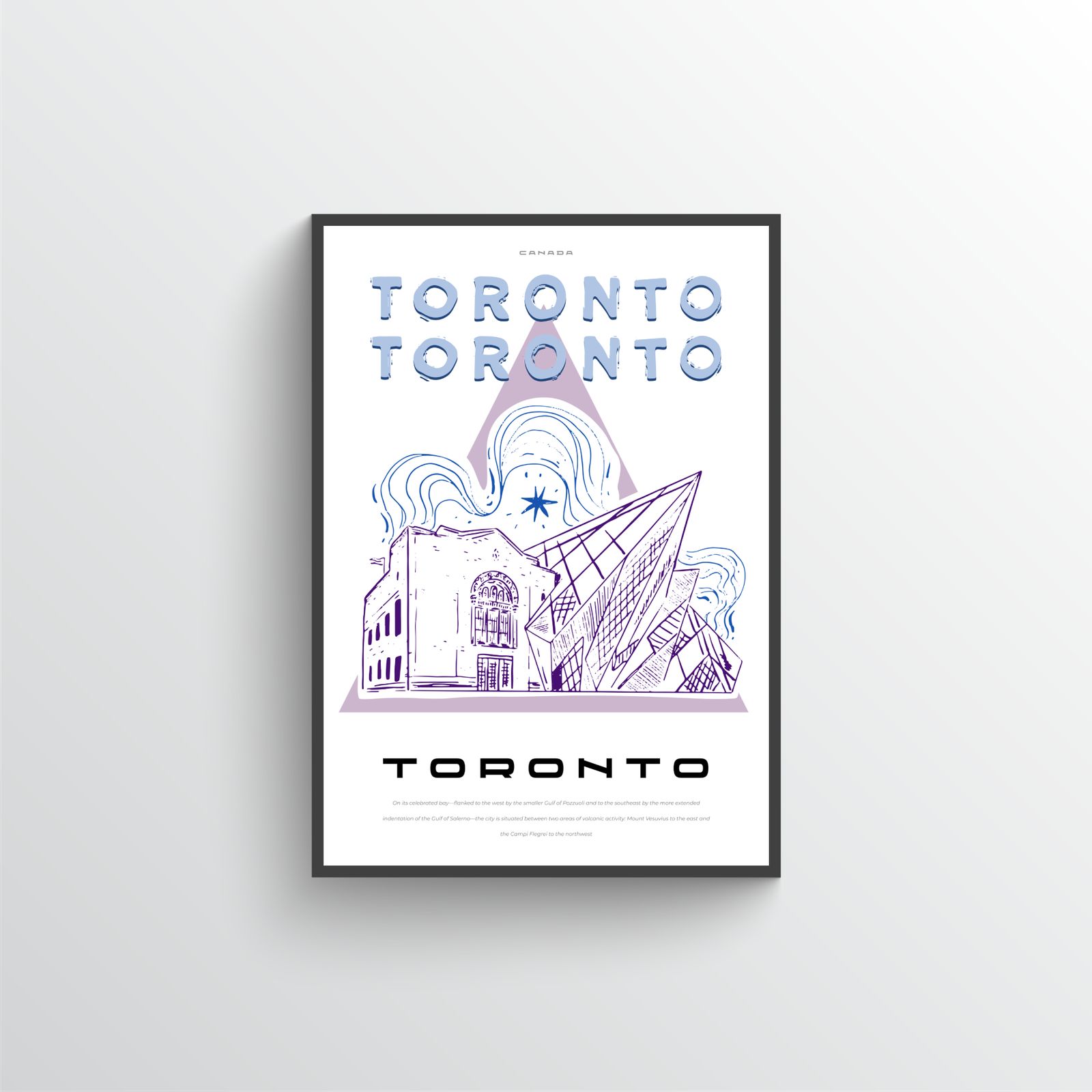 Toronto Stadt Kunstwerk Poster