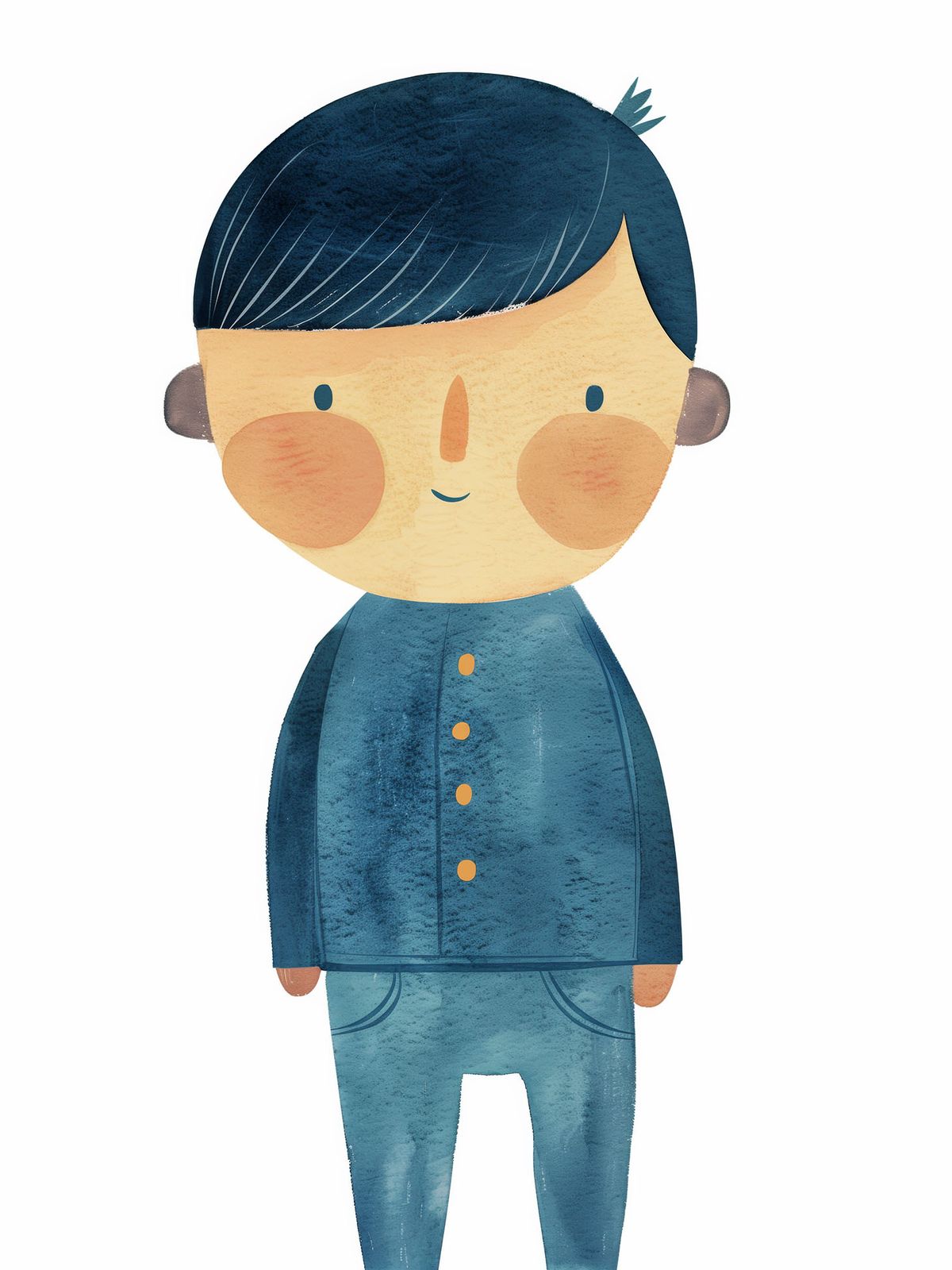Poster - Niedliche Junge Illustration