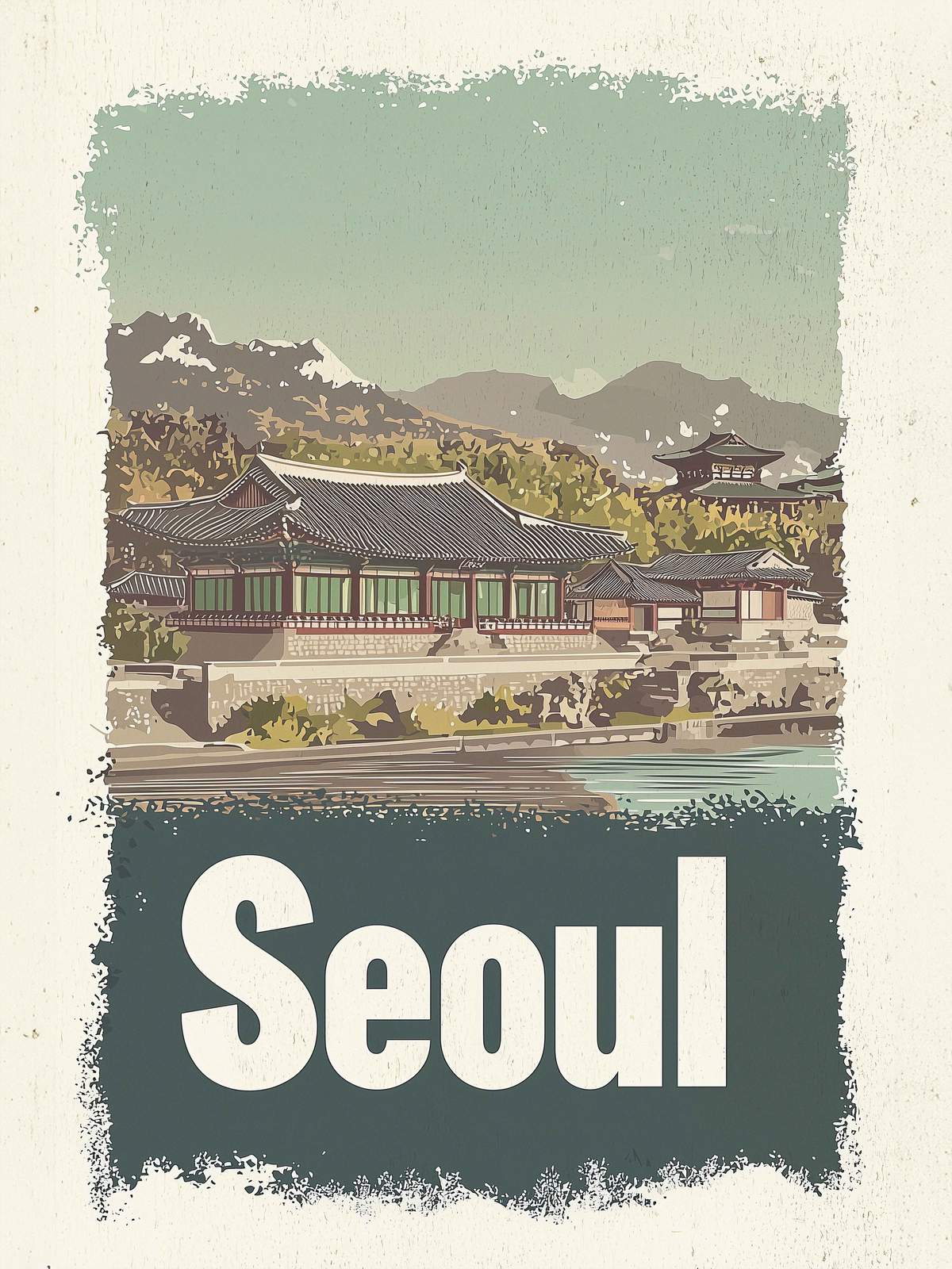 Poster - Seoul Stadt