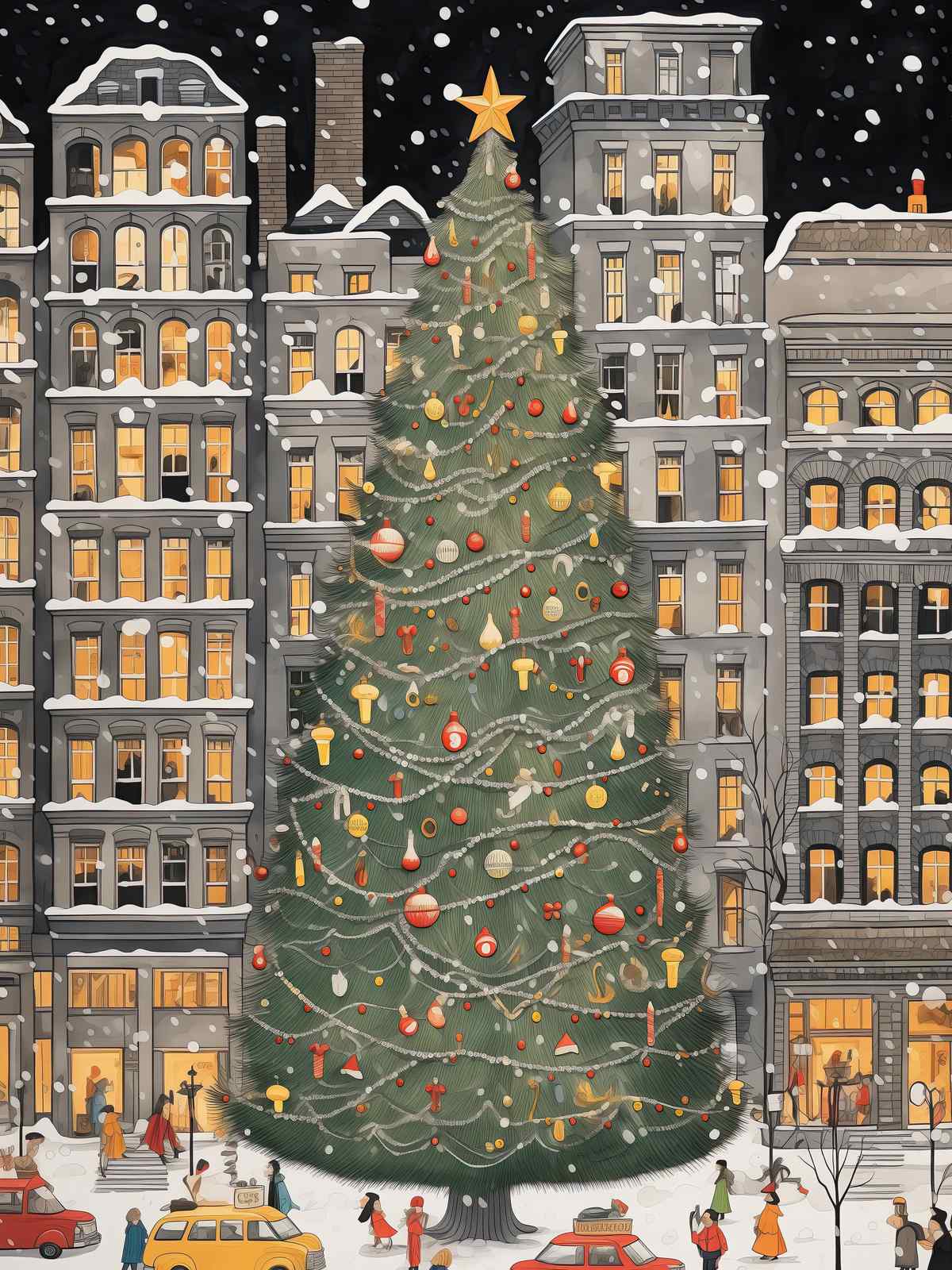 Poster - Weihnachten in der Stadt