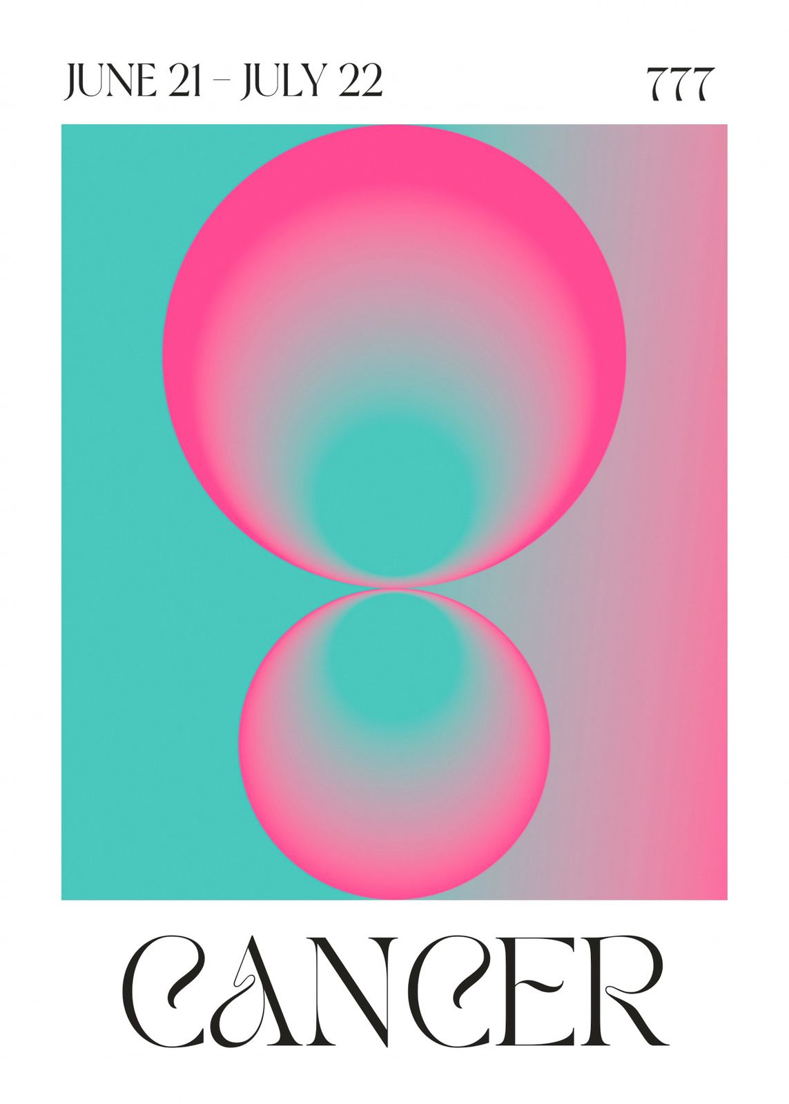 Poster - Zodiac Krebs Design