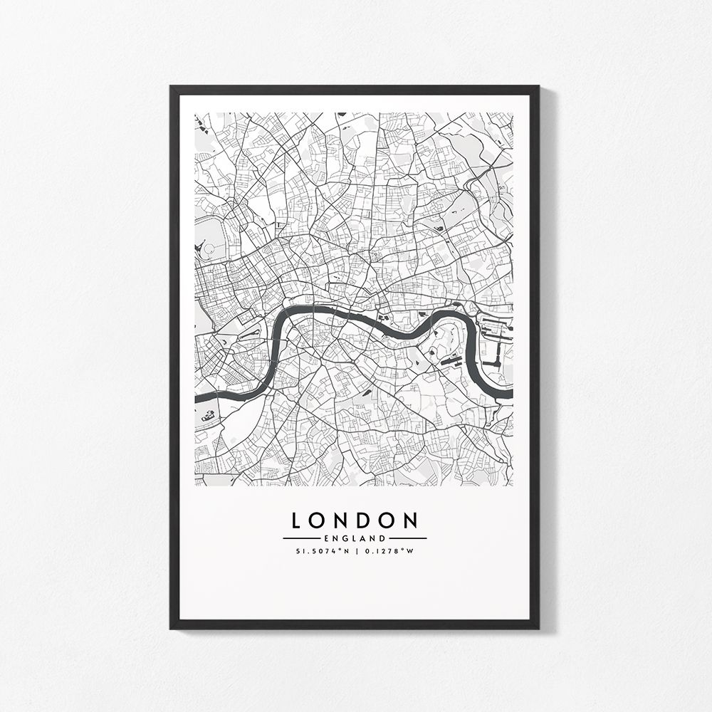 Poster - London Karte
