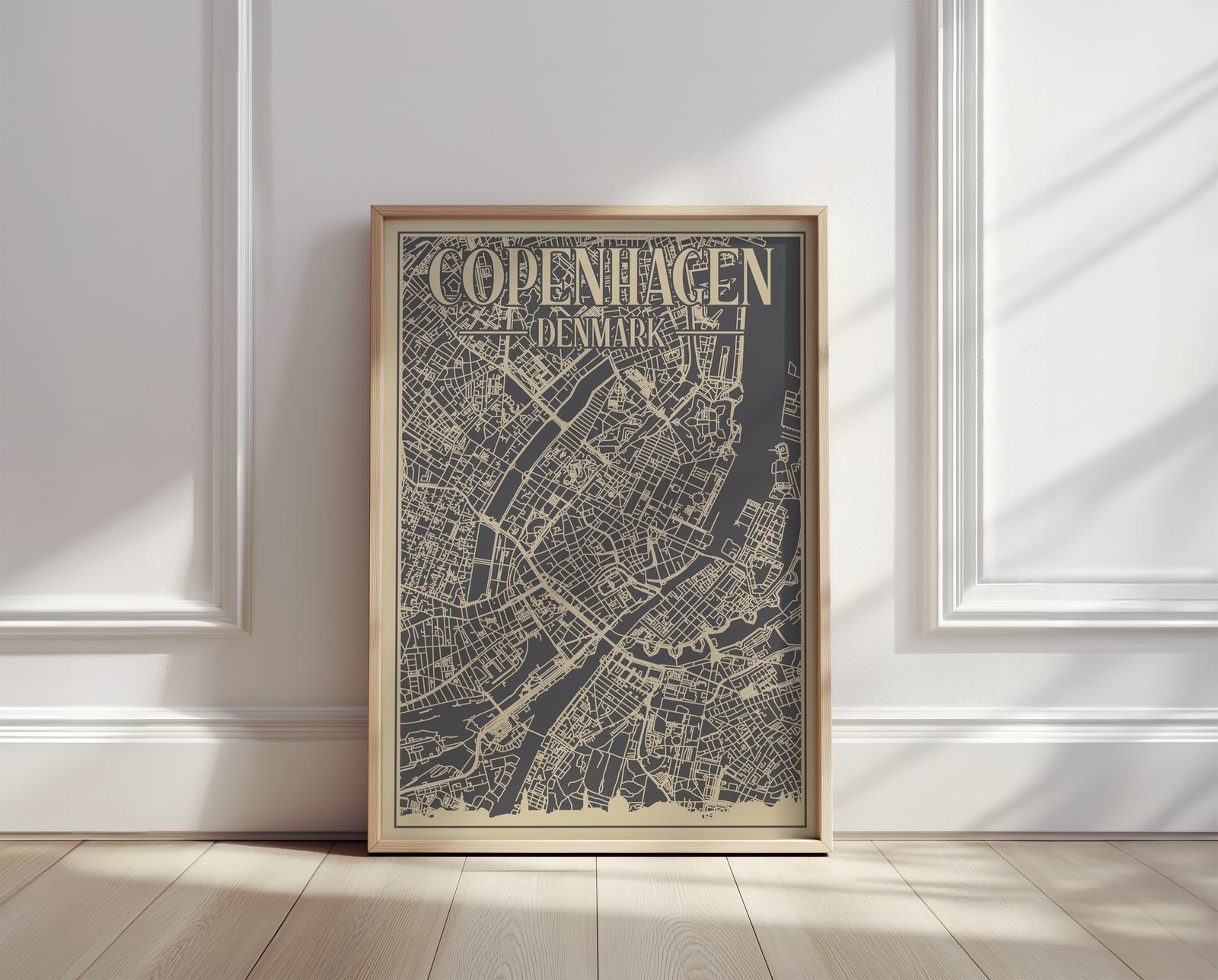 Poster - Kopenhagen Karte