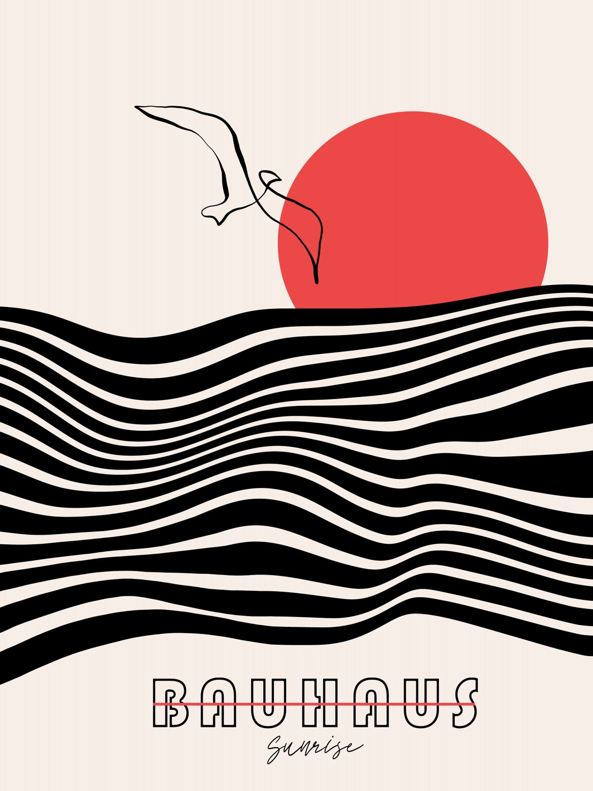 Poster - Bauhaus Sonnenaufgang