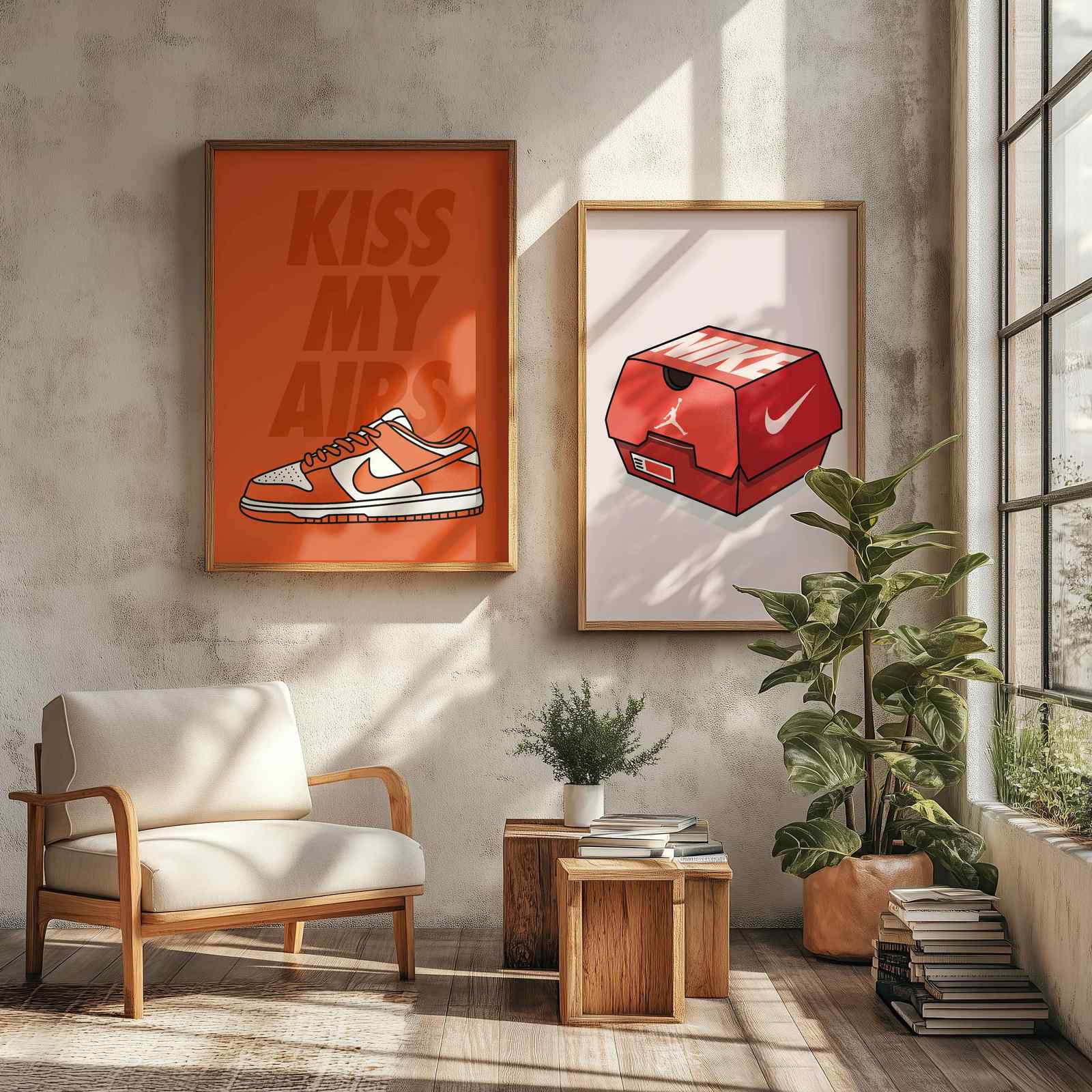 Poster - Sneaker und Box Kunst / Set von 2