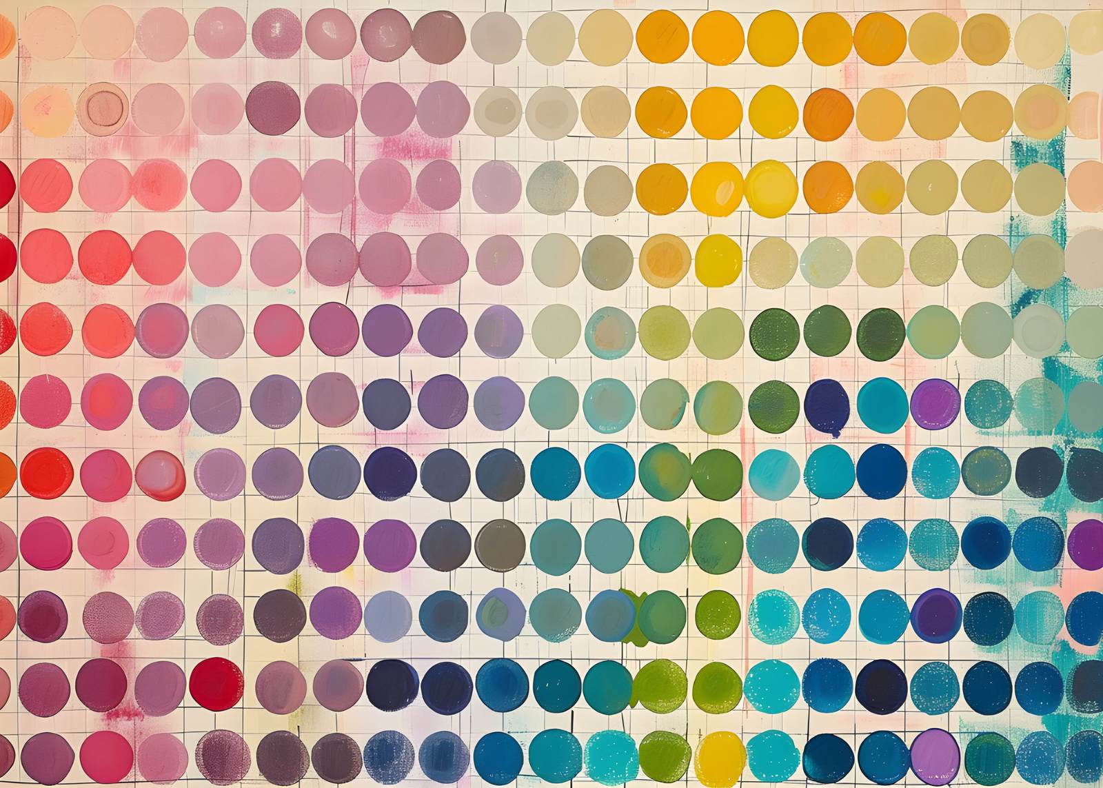 Poster - Bunte Punktkunst