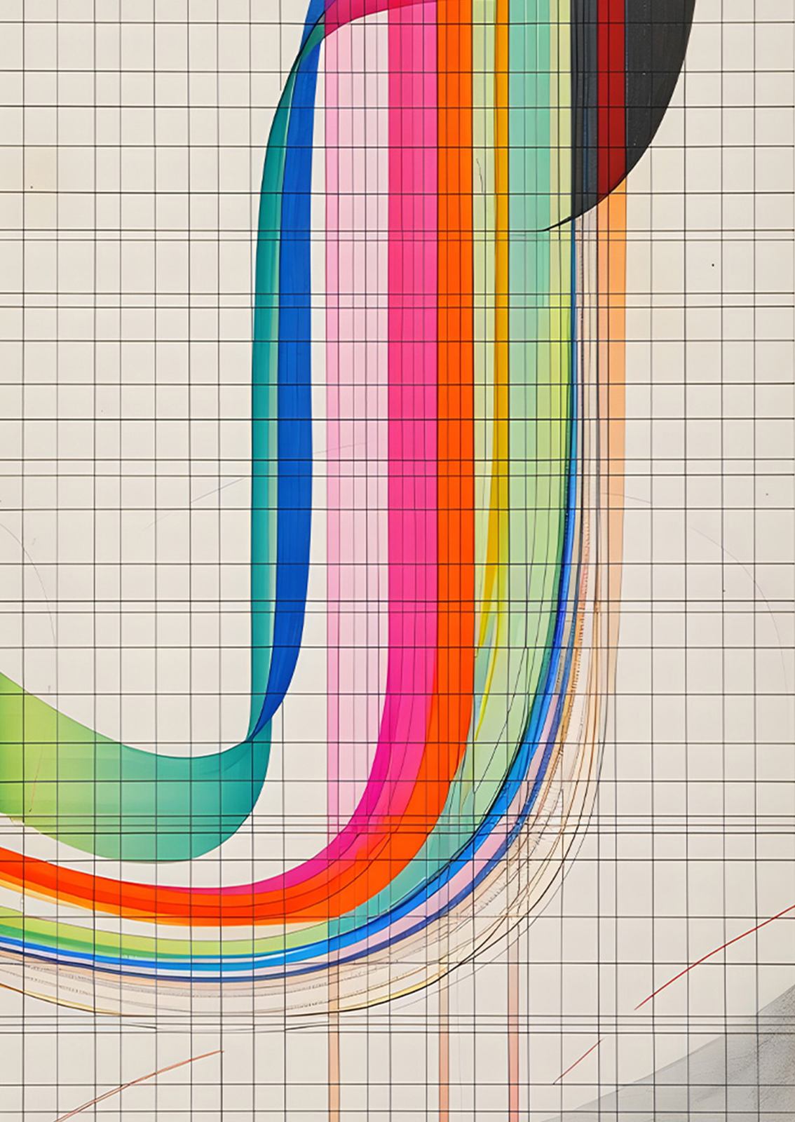 Poster - Lebendiges Rasterkunstwerk