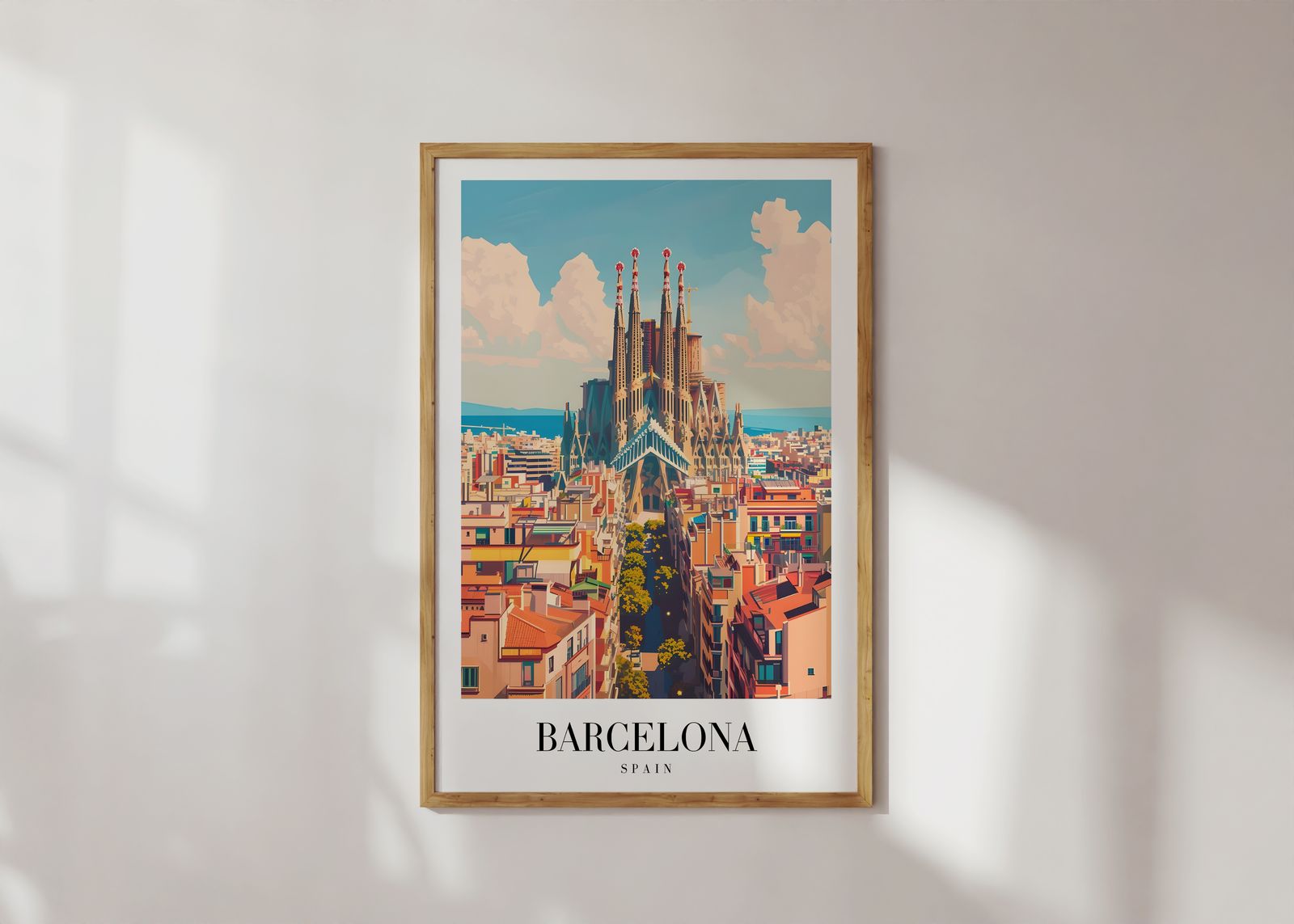 Poster - Barcelona Stadtansicht