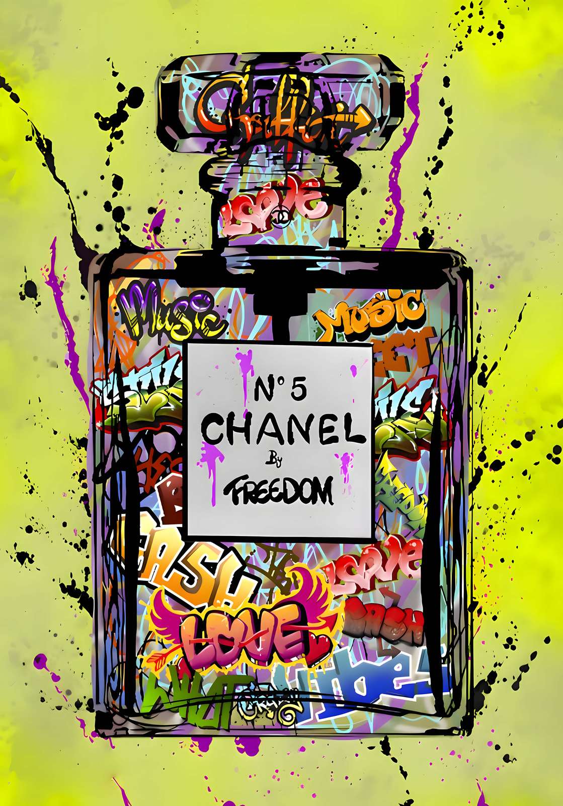Poster - Chanel Graffiti