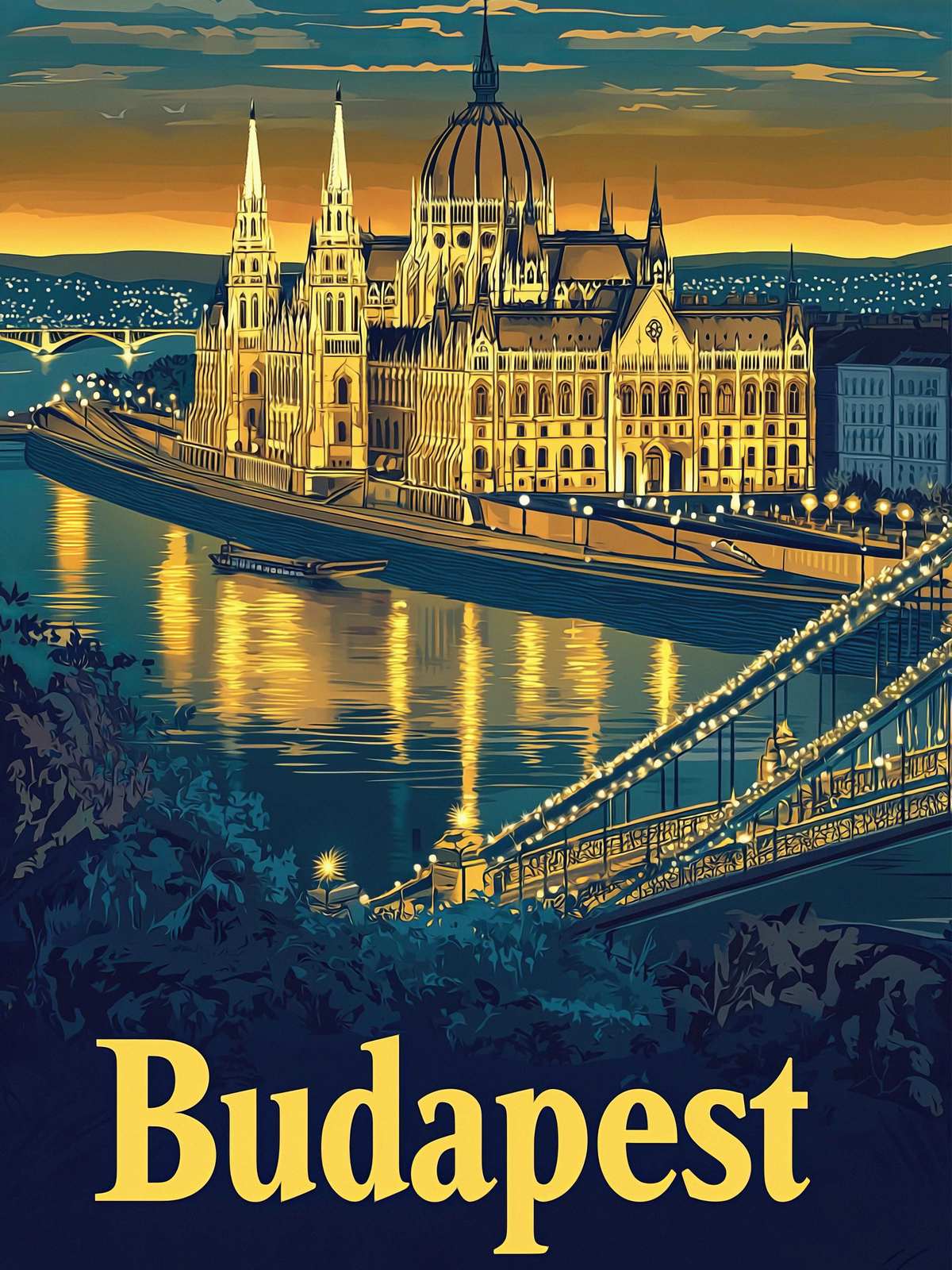 Poster - Budapester Stadtbild