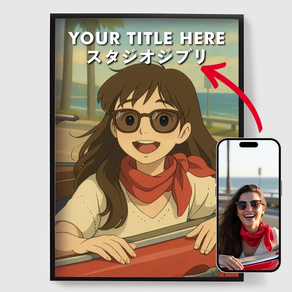 Personalisierte Poster - Individuelles Anime-Porträtposter - KI-Poster