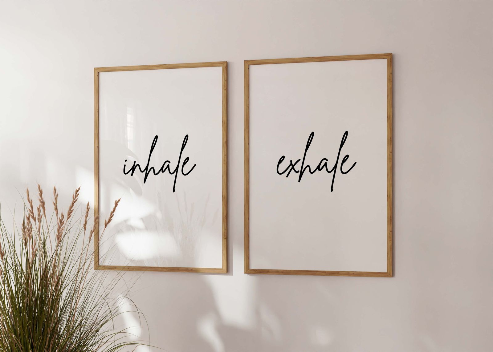 Poster - Inhale Exhale Set von 2