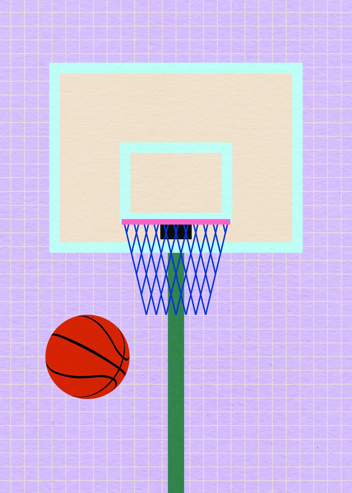 Poster - Basketballkorb