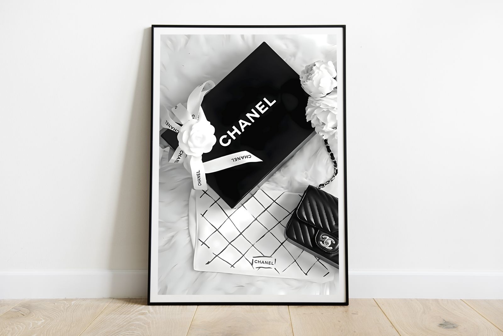 Poster - Chanel Box und Tasche