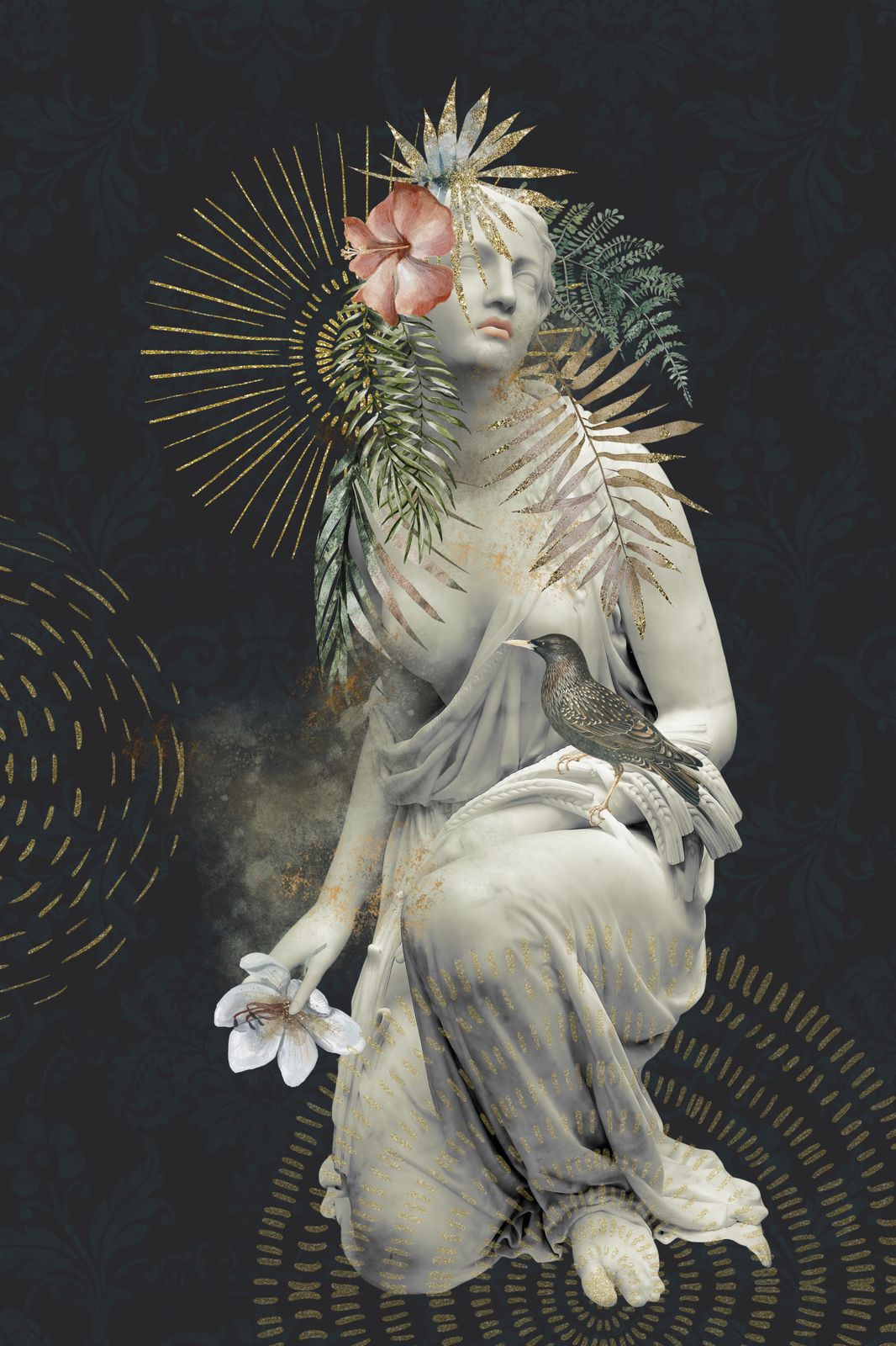 Poster - Surrealistische Kunstskulptur