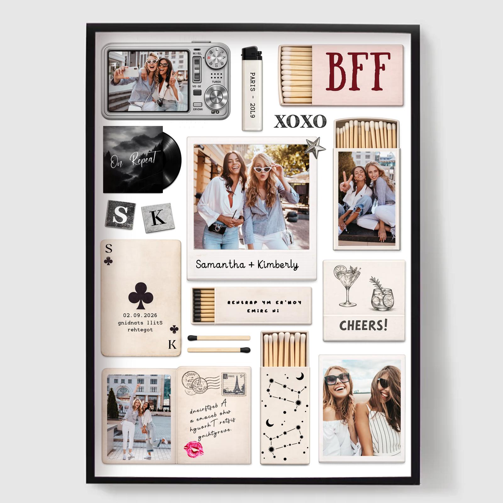Personalisiertes Poster - BFF Erinnerungsstraße Collage