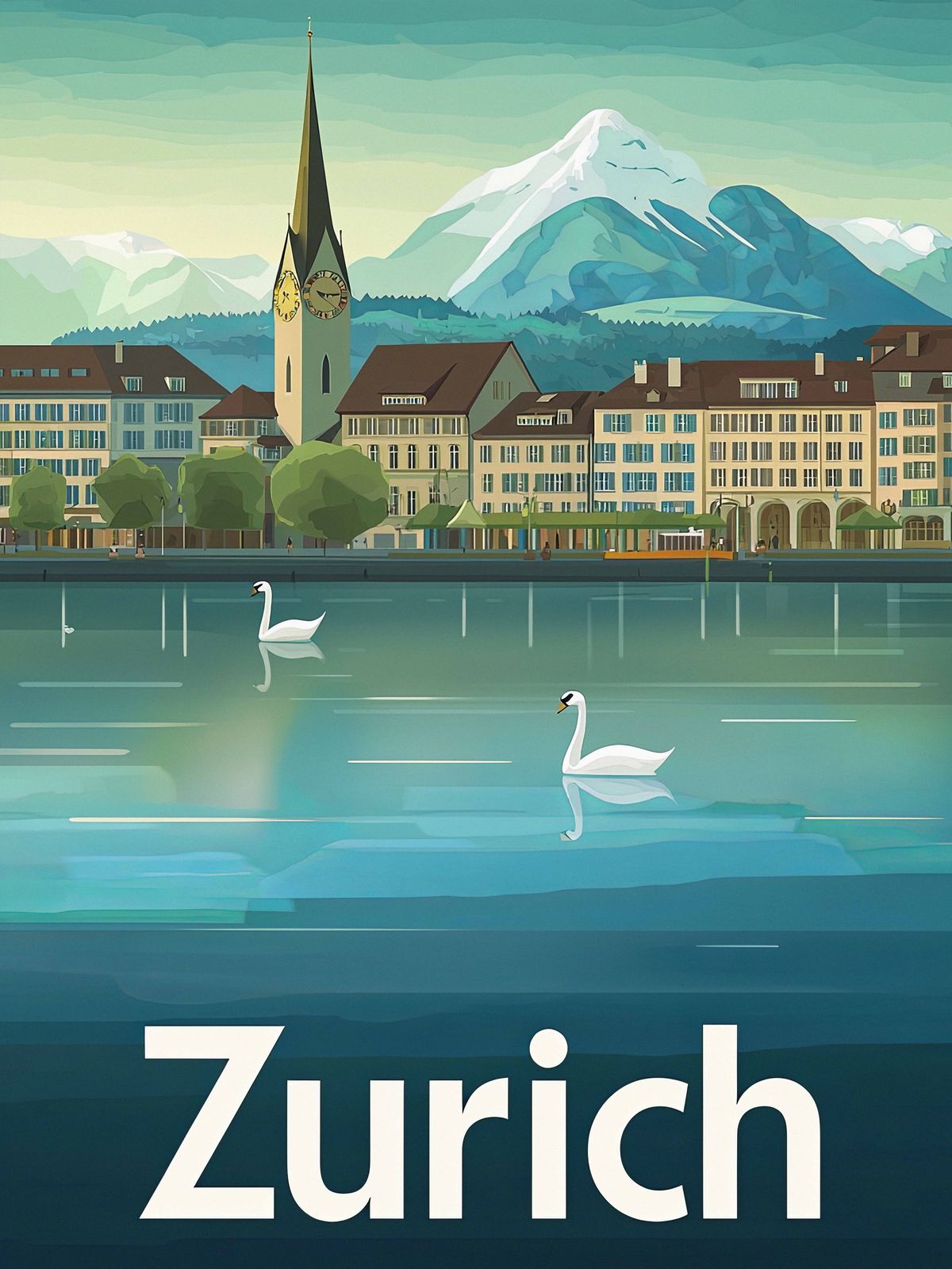 Poster - Zurich Scenery