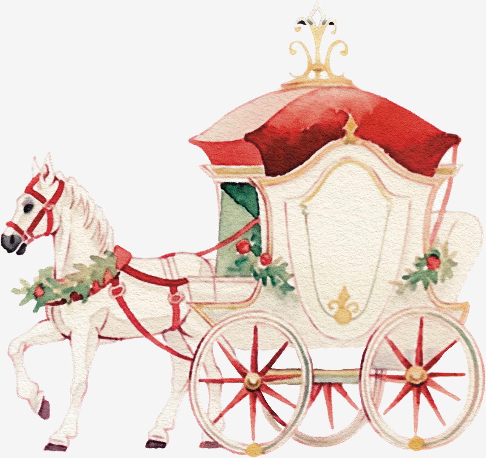 Weihnachtswagen Aufkleber