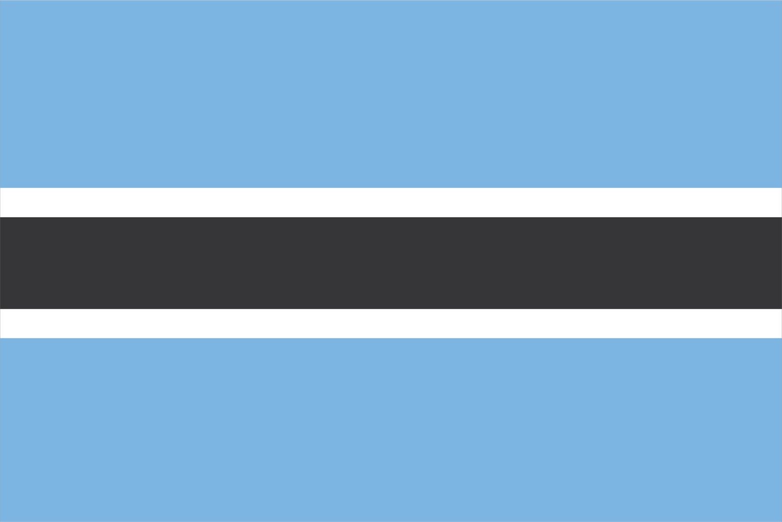 Botswana Flagge - Aufkleber