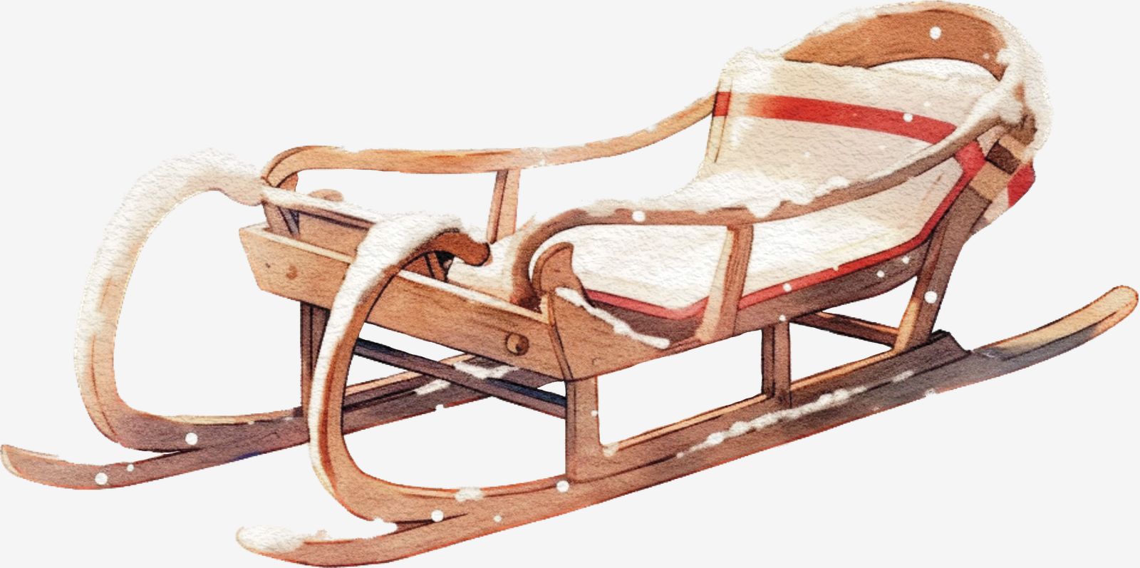 Vintage Schlitten Aufkleber