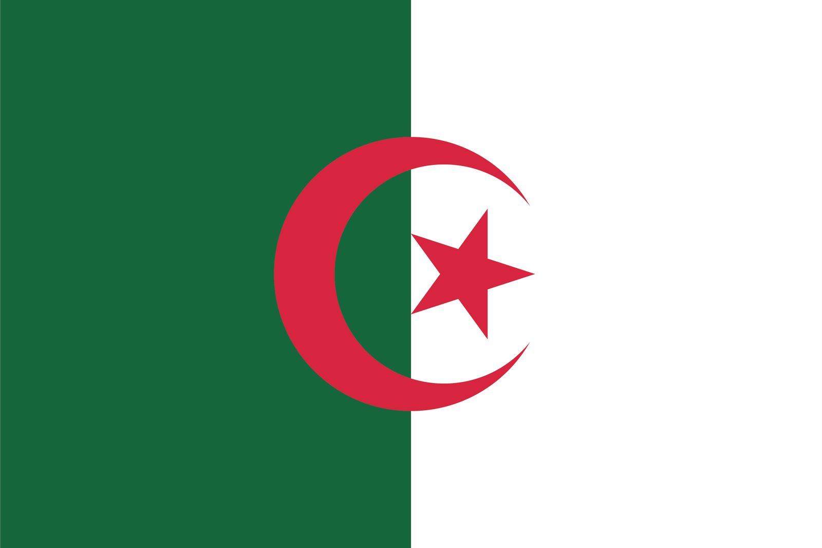 Algerien Flagge - Aufkleber