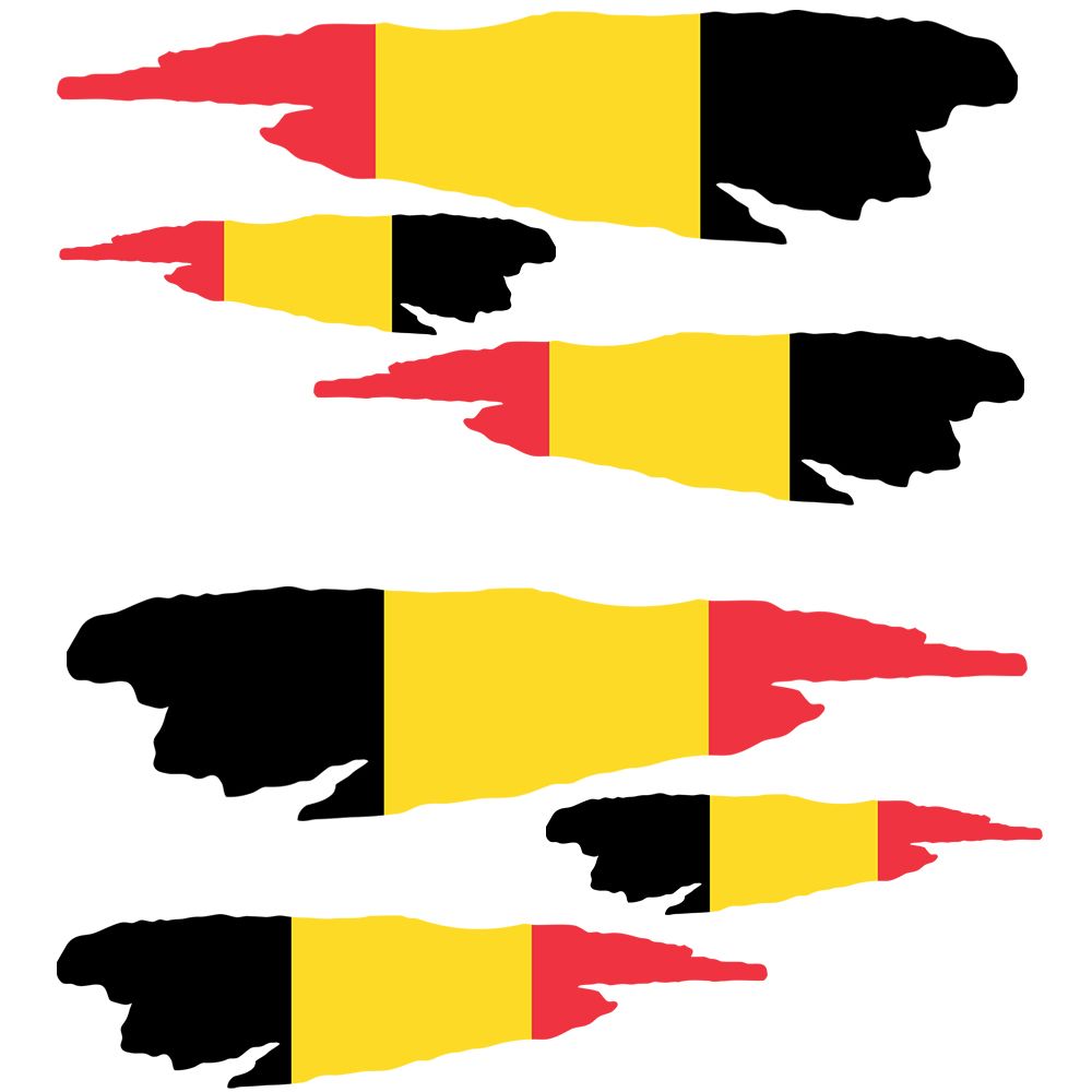 Belgien Flagge - Aufkleber