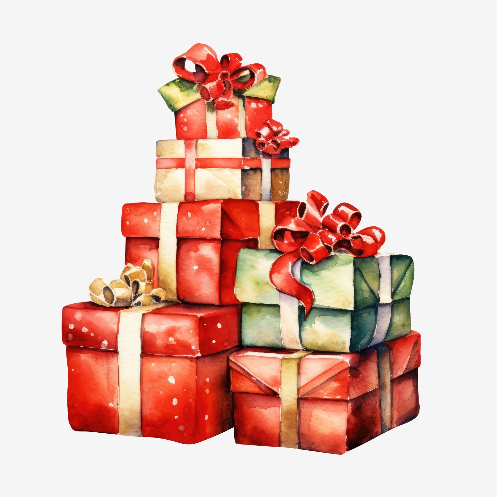 Festliche Geschenkbox Aufkleber
