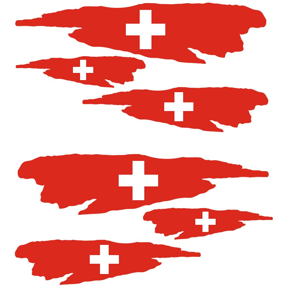 Schweizer Flagge - Aufkleber