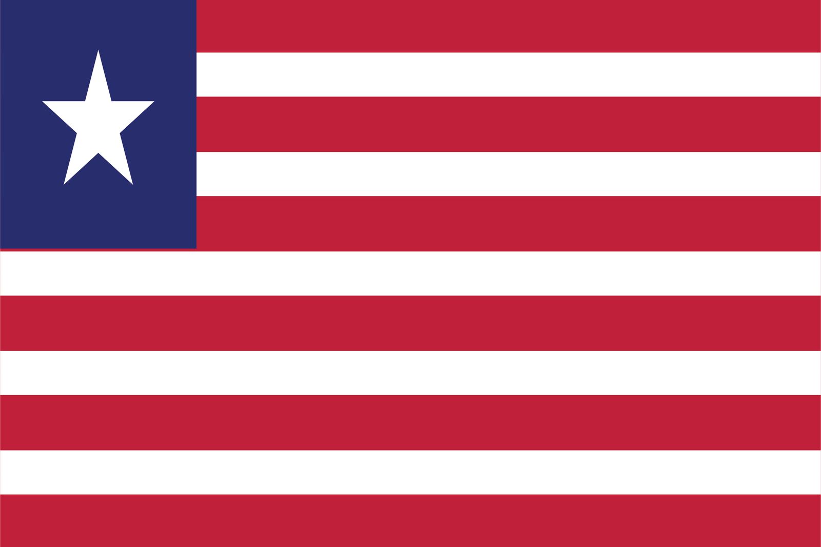 Liberia Flagge - Aufkleber