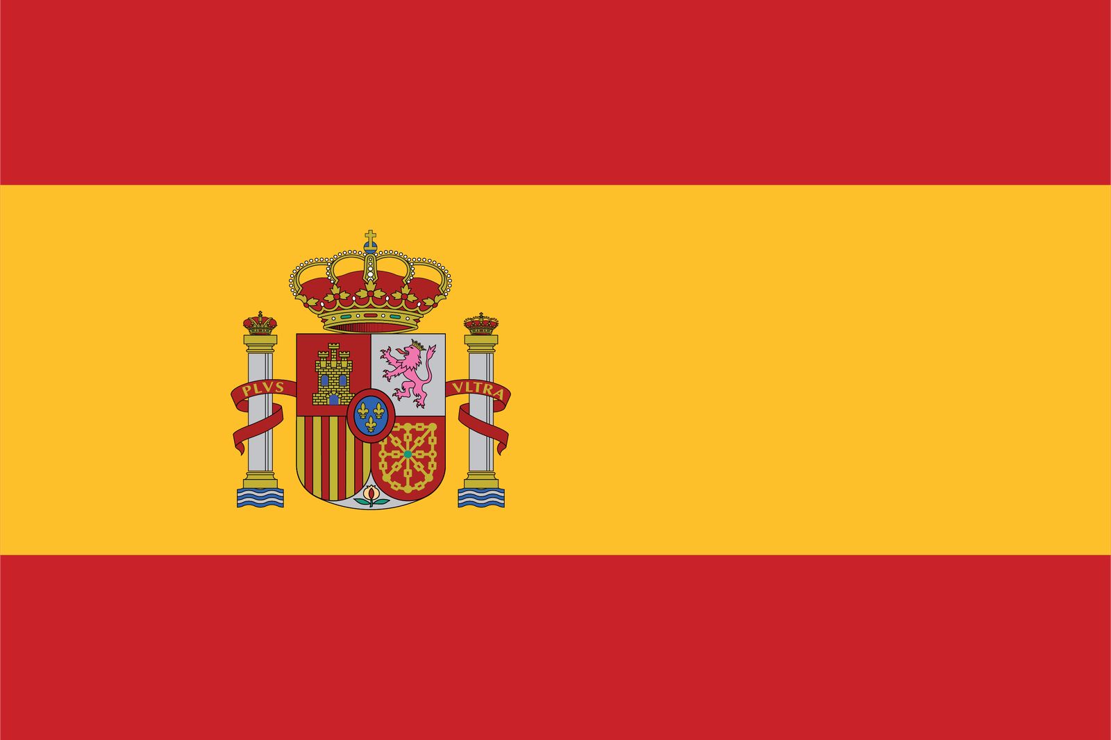 Spanien Flagge - Aufkleber