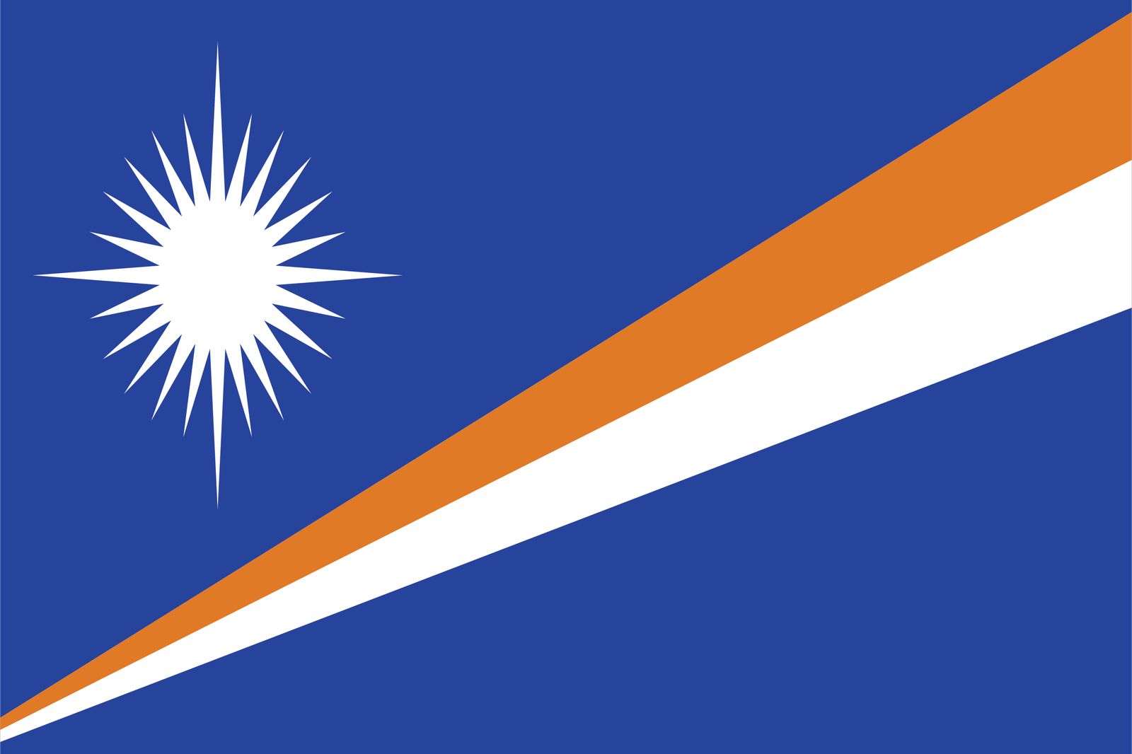Marshallinseln Flagge - Aufkleber