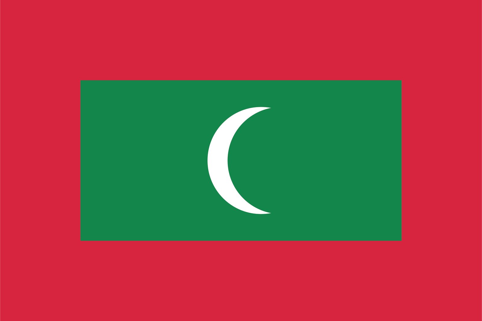 Malediven Flagge - Sticker
