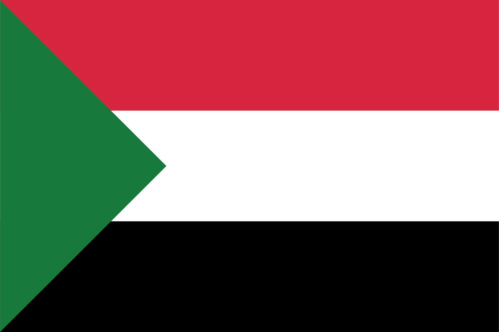 Sudan Flagge - Aufkleber